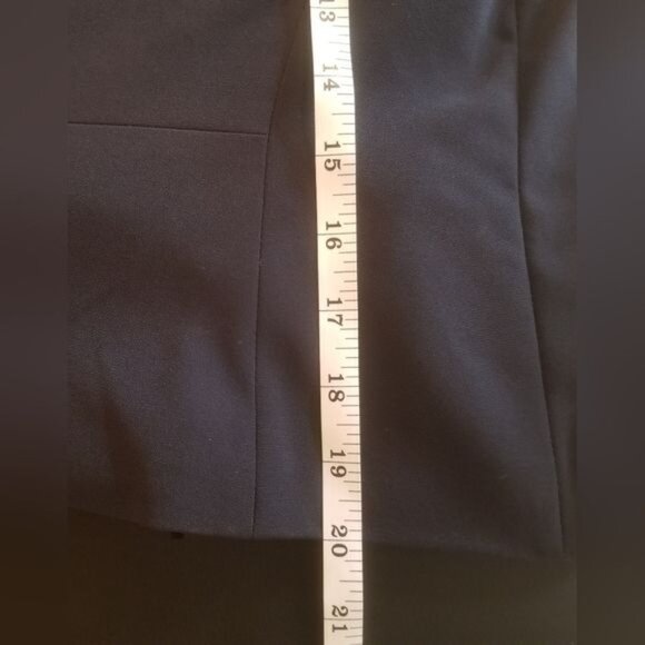 Banana Republic Womens Navy Open Drape Blazer Sz 4 Office Professional Capsule - Picture 5 of 7